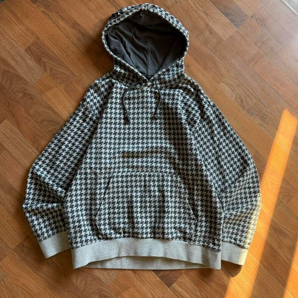 IVY PARK Black and Gray Houndstooth Hoodie